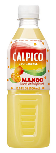 Calpico Soft Drink, Non-Carbonated, Mango