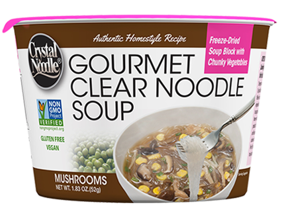 Crystal Noodle Noodle Soup, Gourmet Clear, Mushrooms