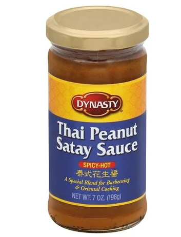 Dynasty Satay Sauce, Thai Peanut, Spicy-Hot