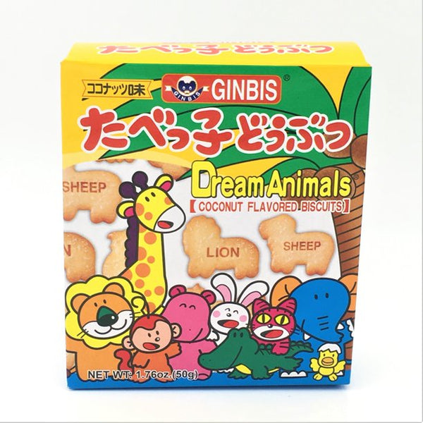 Ginbis Dream Animals Coconut Flavored Biscuits