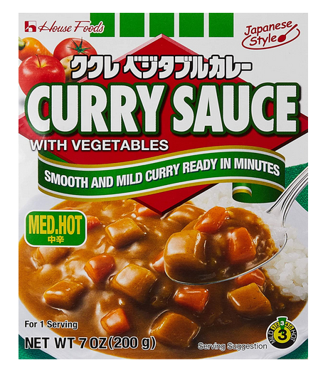 HOUSE   Curry Sauce, with Vegetables, Med. Hot