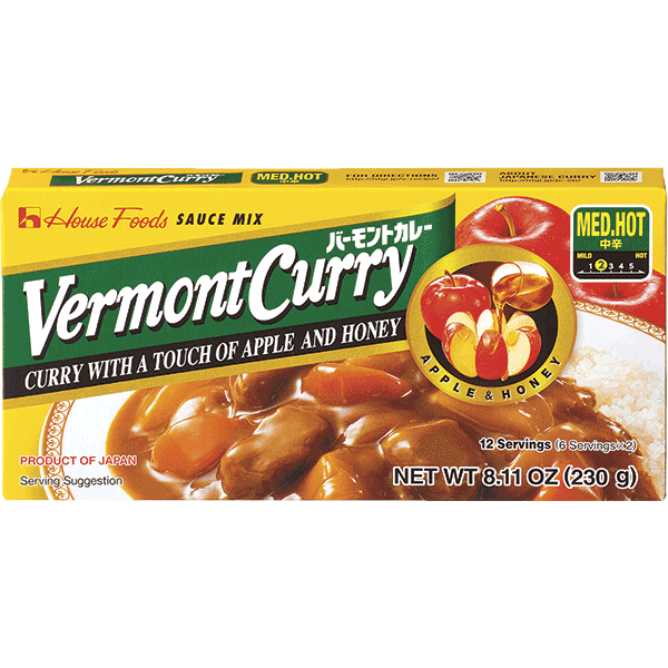 HOUSE   Sauce Mix, Vermont Curry, Med/Hot
