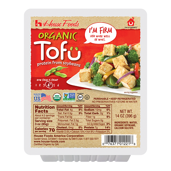 House Foods Organic Tofu, Firm
