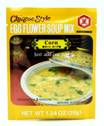 Kikkoman Chinese Style Egg Flower Soup Mix, Corn