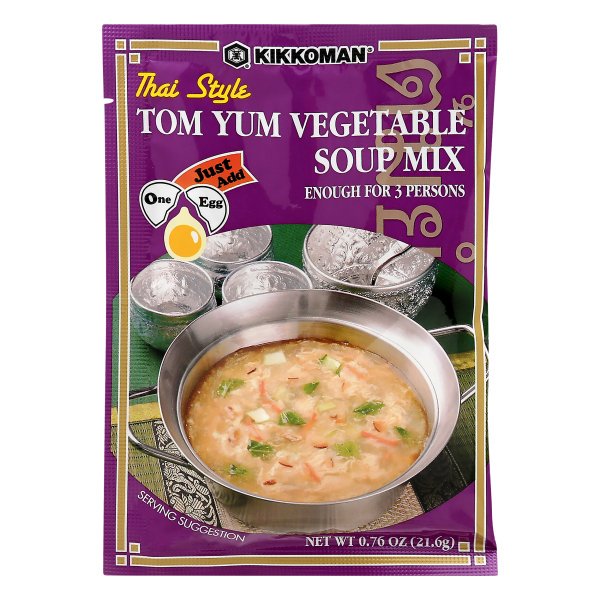 Kikkoman Soup Mix, Tom Yum Vegetable, Thai Style