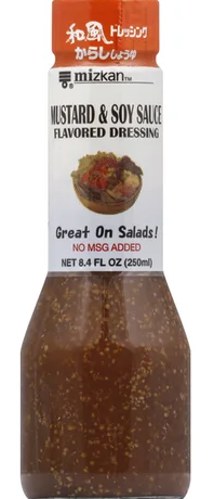 Mitsukan Dressing, Flavored, Mustard & Soy Sauce