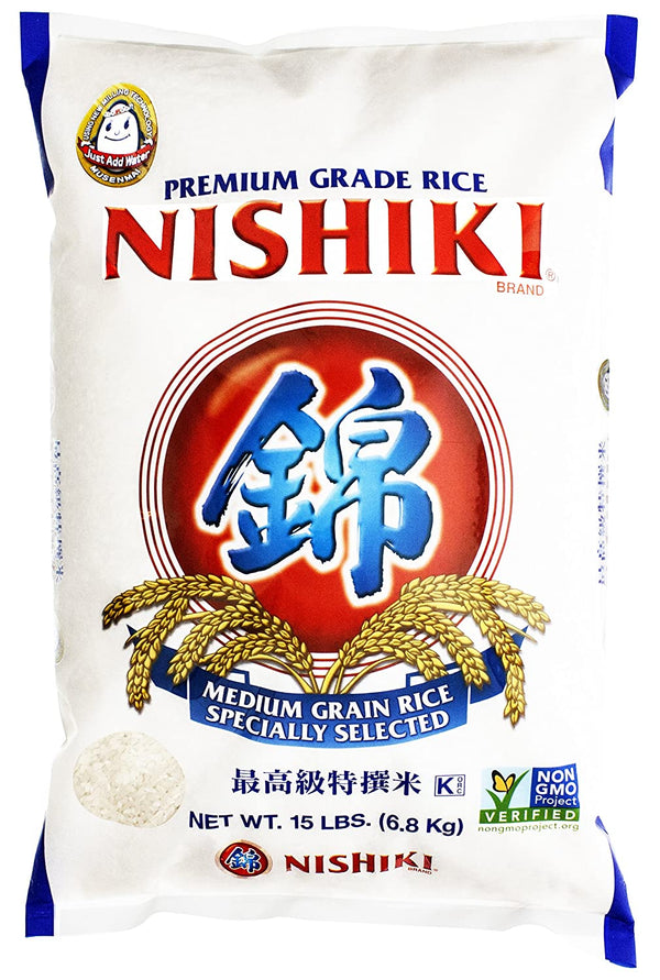 Nishiki Rice, 15lb Medium Grain