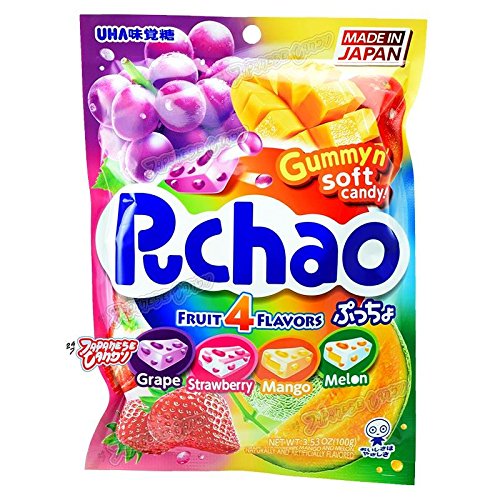 Puchao Candy, Gummy n' Soft, 4 Fruit Flavors