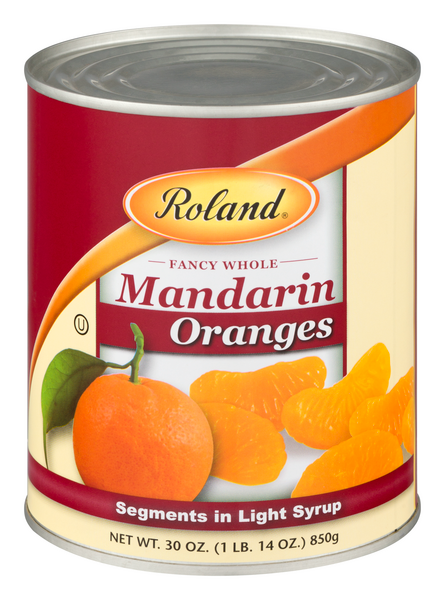 Roland Manderin Oranges, Fancy Whole, Segments, in Light Syrup