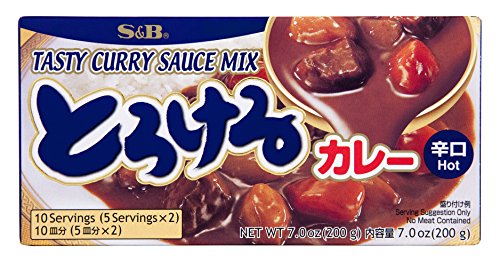 S & B Curry Sauce Mix, Tasty, Hot