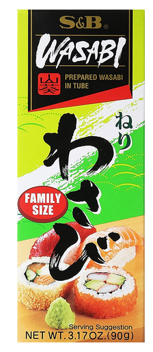 S & B Wasabi, Prepared, In Tube, Family Size