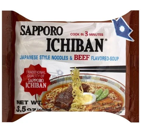 Sapporo Ichiban Soup, Japanese Style Noodles & Beef Flavored