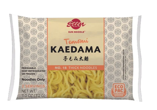 Sun noodle Kaedama Temomi Thick Noodle No18