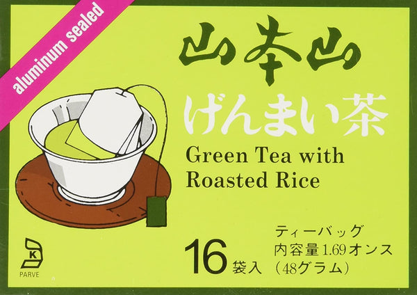 Yama Moto Yama Green Tea with Roasted Brown Rice, Tea Bags