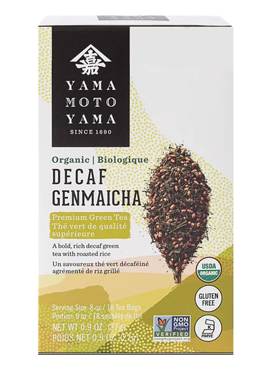 Yamamotoyama Organic Decaf Genmaicha Tea Bags
